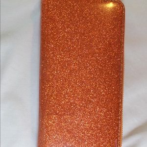 Wet Seal Orange Glitter Wallet
